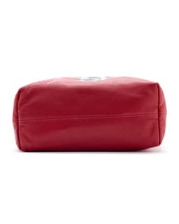 Matty Boy Large Cross Hand-Painted Red Leather Tote Bag - image 4 - exterior base