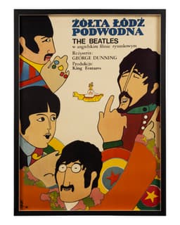 Framed Beatles Poster 'Żółta łódź podwodna' - Front