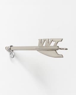 Five Brass Arrow Wall Hooks - image 2 - side view of hook