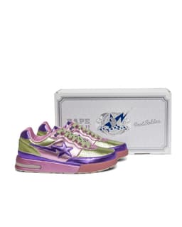 Metallic Road Sta Sneakers - Both Angle Right and Box