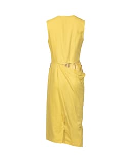 Yellow slashed dress - image 2