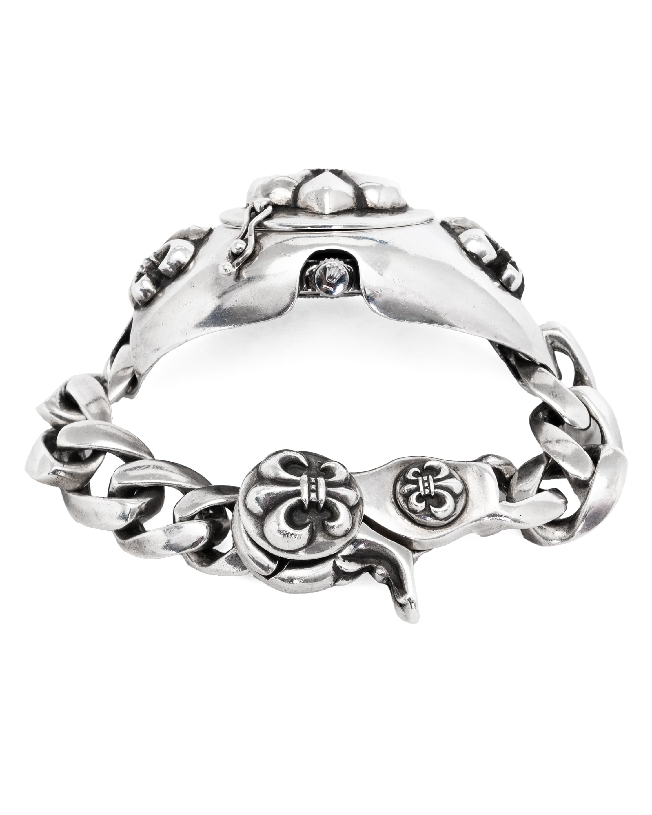 Rolex Manual Winding Boy Scout Fleur Silver Watch - image 3