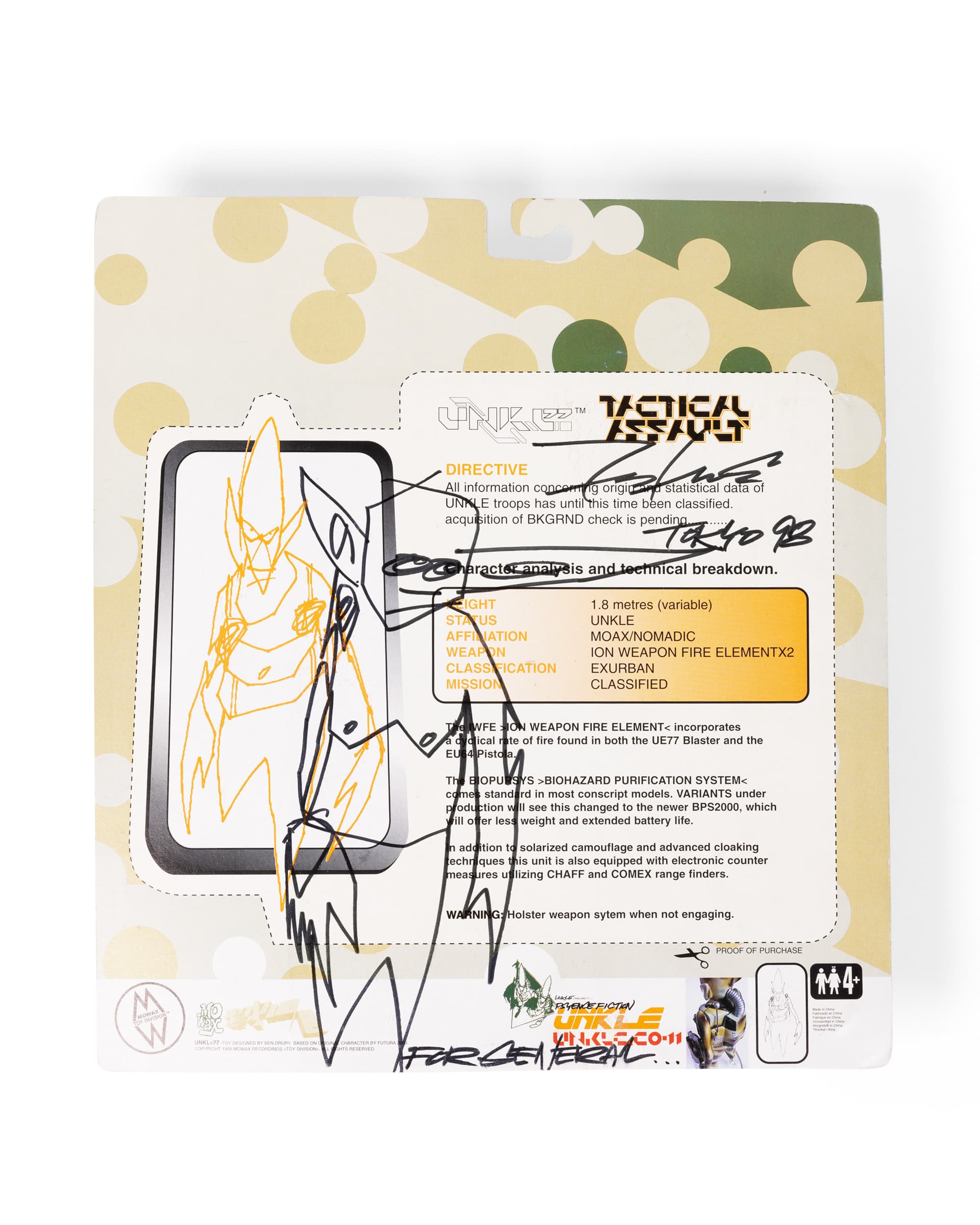 Two Unkle Toys - Yellow Back