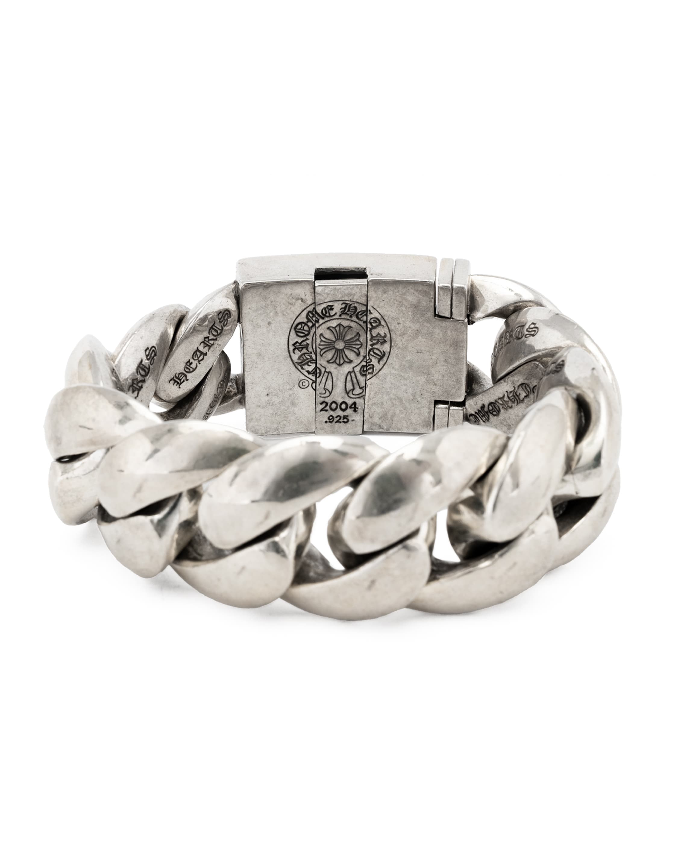Boy Scout Fleur 9 Link XL Silver ID Bracelet - image 2