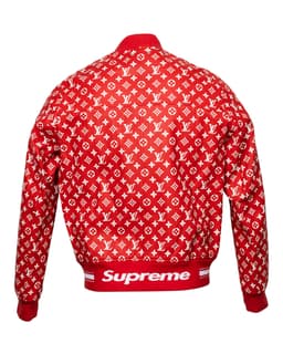 Monogram Leather Bomber Jacket - image 2 - back of garment