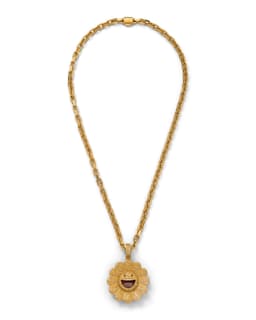 'Amarillo' Flower Pendant - image 2 - pendant and chain