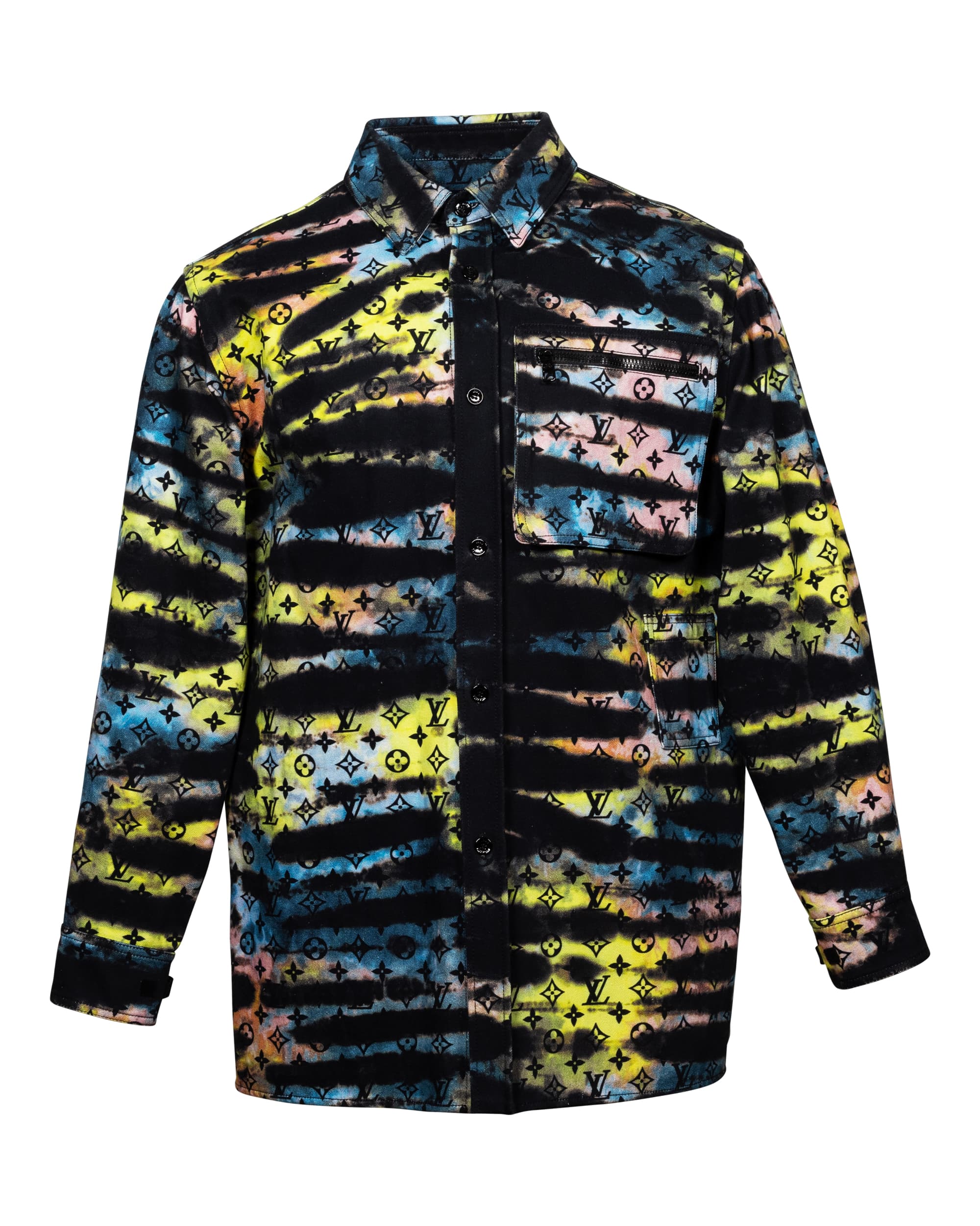 Tie Dye Denim Shirt and Pants - image 1 - front of shirt