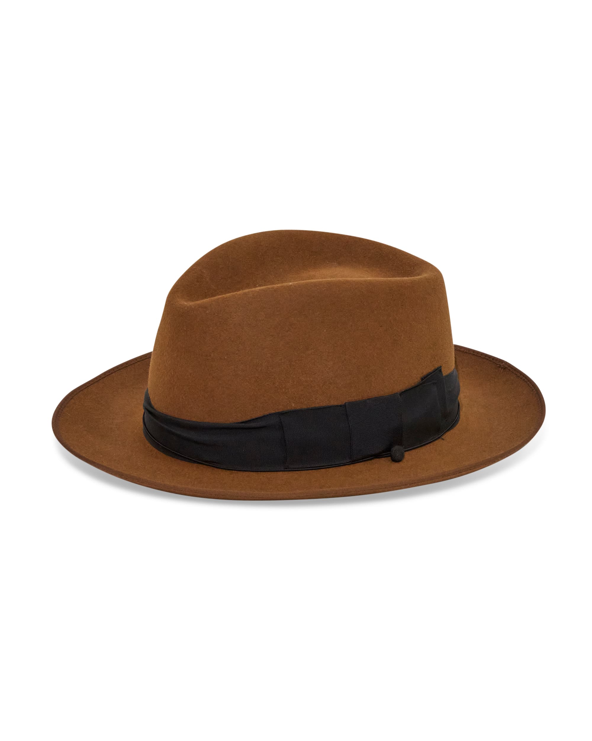 Brown Wool Hat - Left Angle