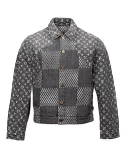 Grey Denim Jacket and Pants - image 1 - front of jacket