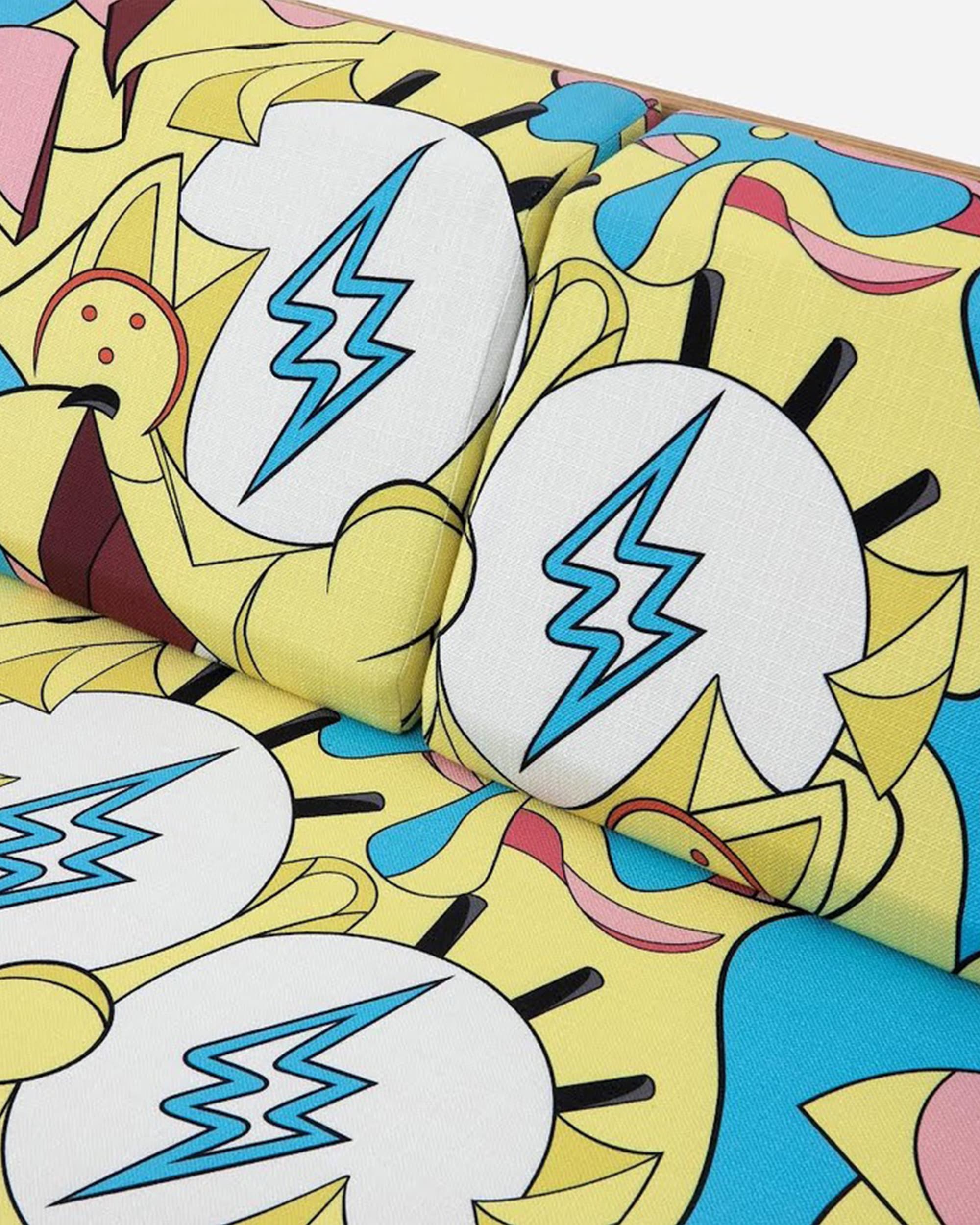 Sponge Bob 20th Anniversary Day Bed - image 2 - close-up of design pattern