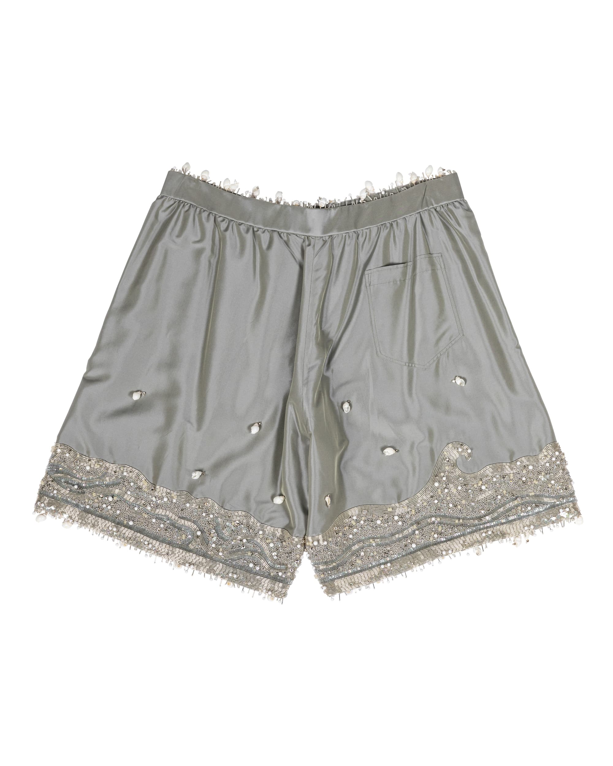 One-of-a-kind embellished shorts - image 2