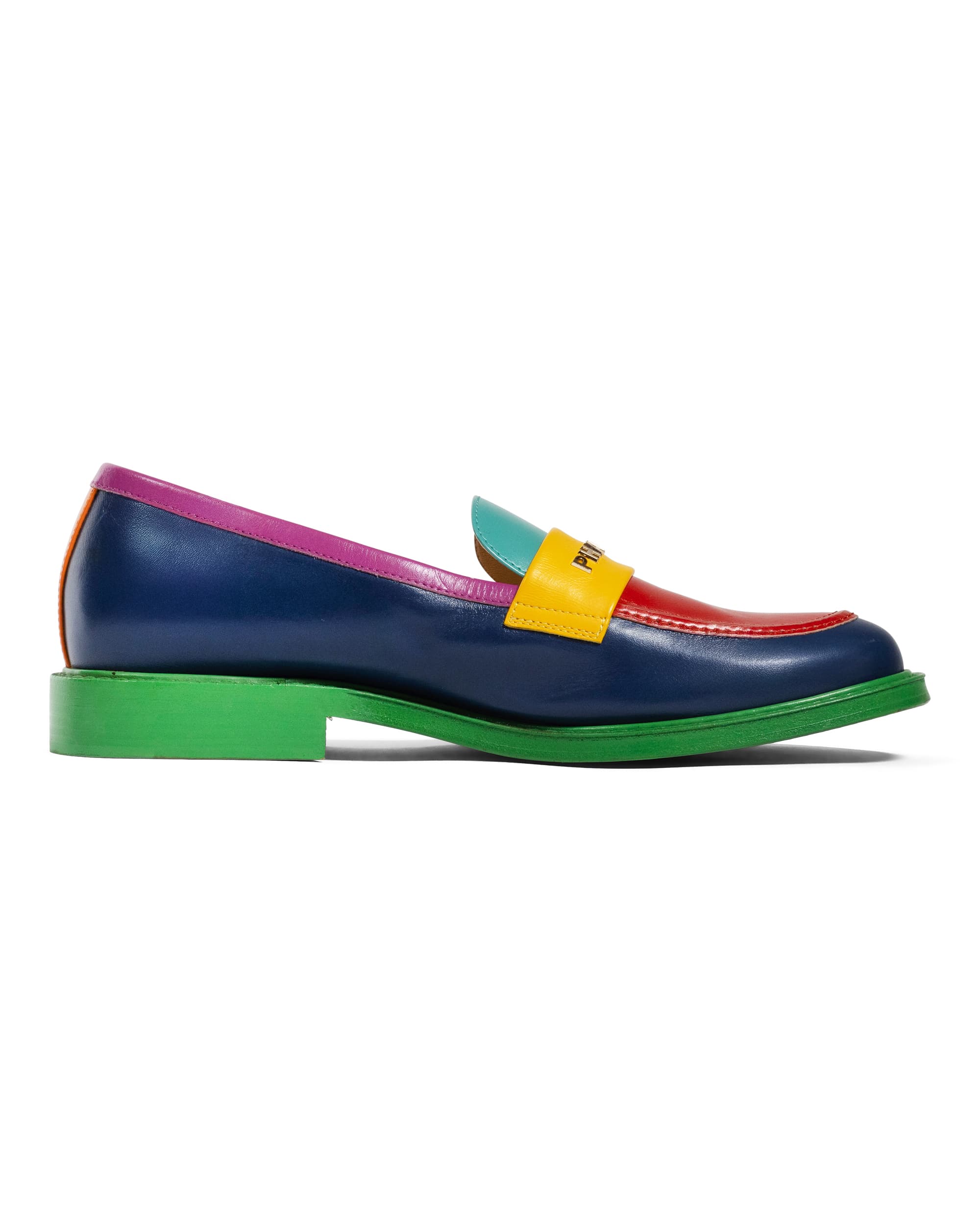 Multicolor Loafers - side view of one of the shoes