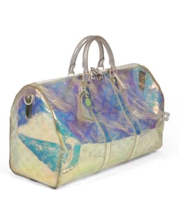 PVC Blue Monogram Keepall Bandoulière 50 - image 2 - side of bag