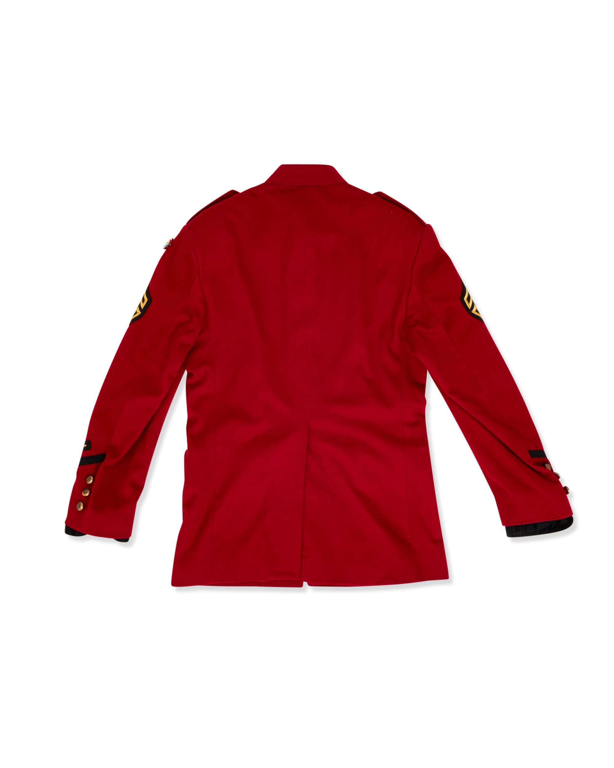 Red Military Jacket - Back