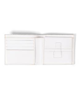 Custom ICECREAM White Goyardine Wallet - Open