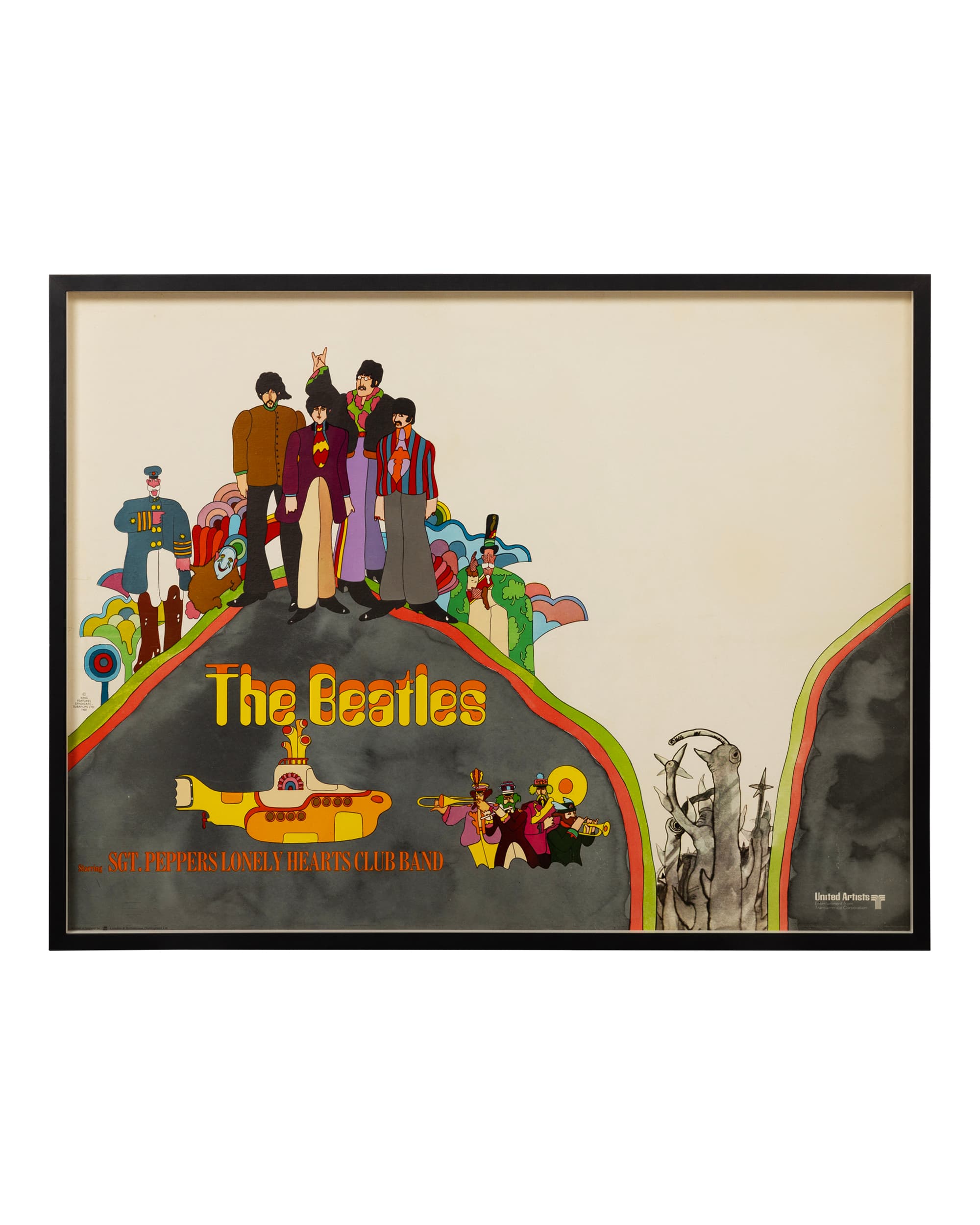 Framed Beatles Poster 'SGT Pepper's Lonely Hearts Club Band' - Front