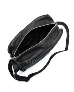 Chrome Hearts Plus Patch Black Diaper Bag - image 5 - open bag with view of interior lining and base