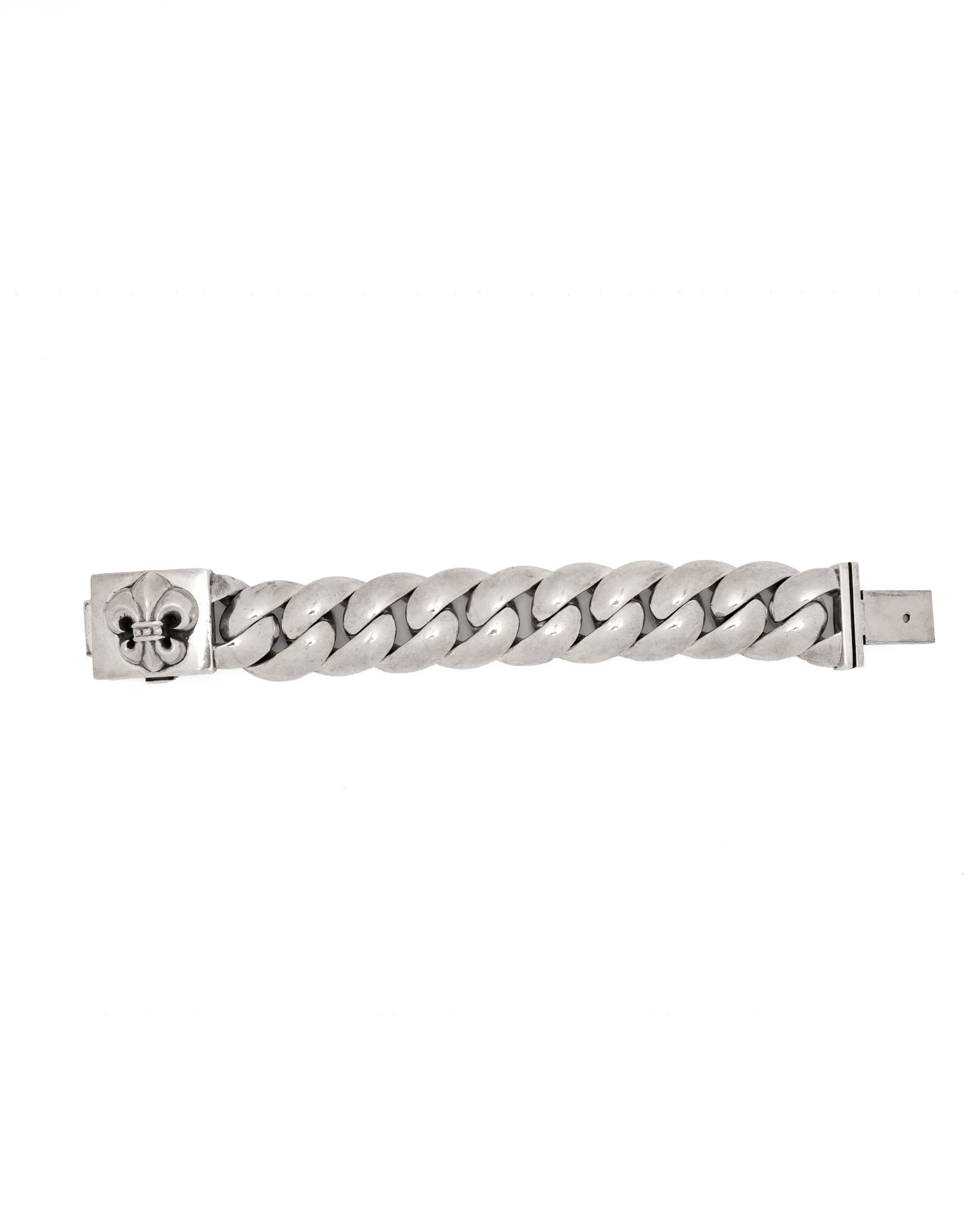Boy Scout Fleur 9 Link XL Silver ID Bracelet - image 3