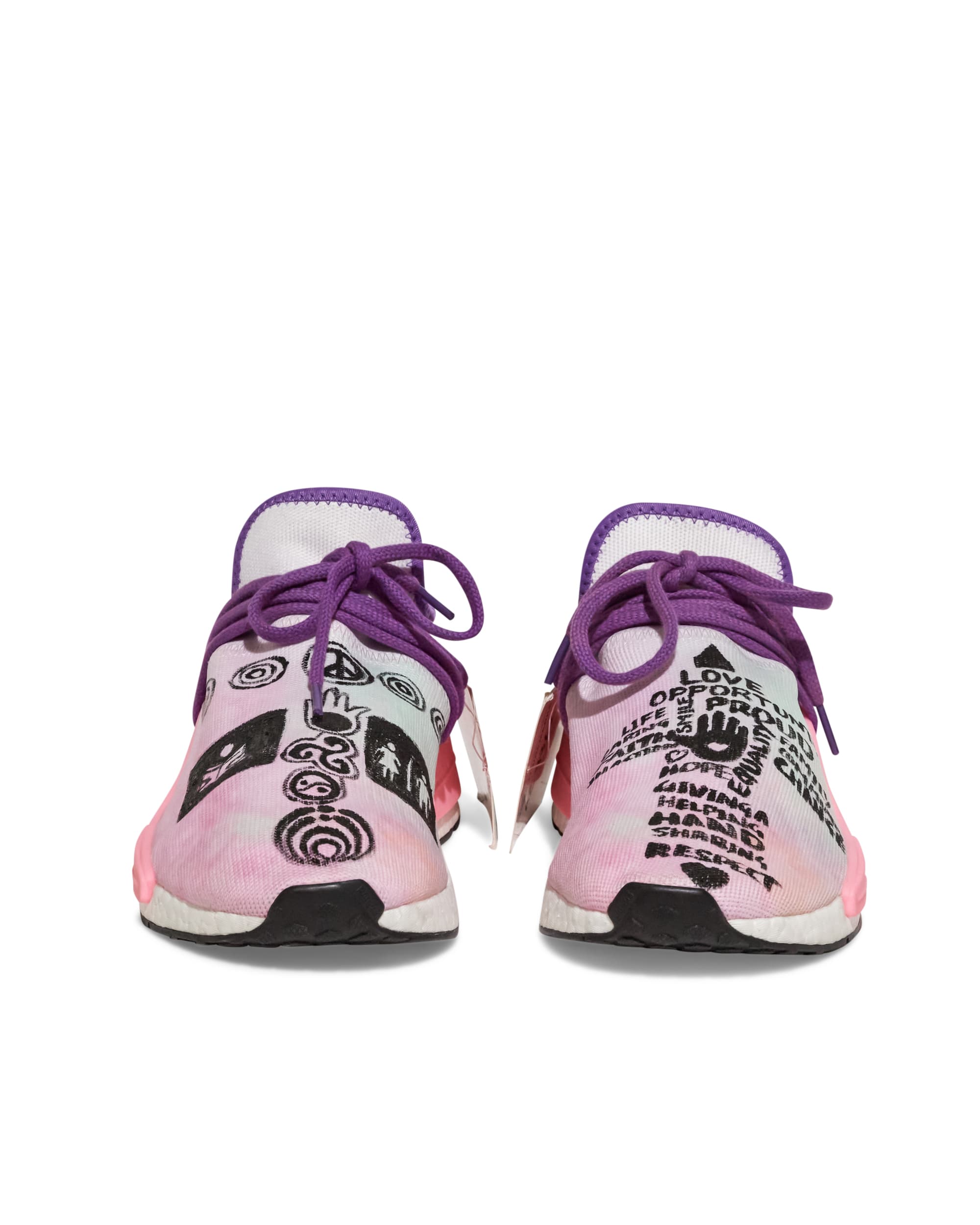 Pink Hand Painted NMD Sample Sneakers - Both Front