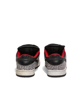 SB Dunk Low Pro "Black Cement" - Back