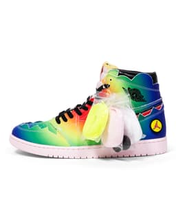 Jordan 1 Retro High - image 1 - side view of sneaker showing 3 additional sets of laces