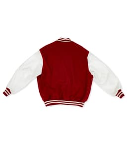 Red Rhinestone Varsity Jacket - Back