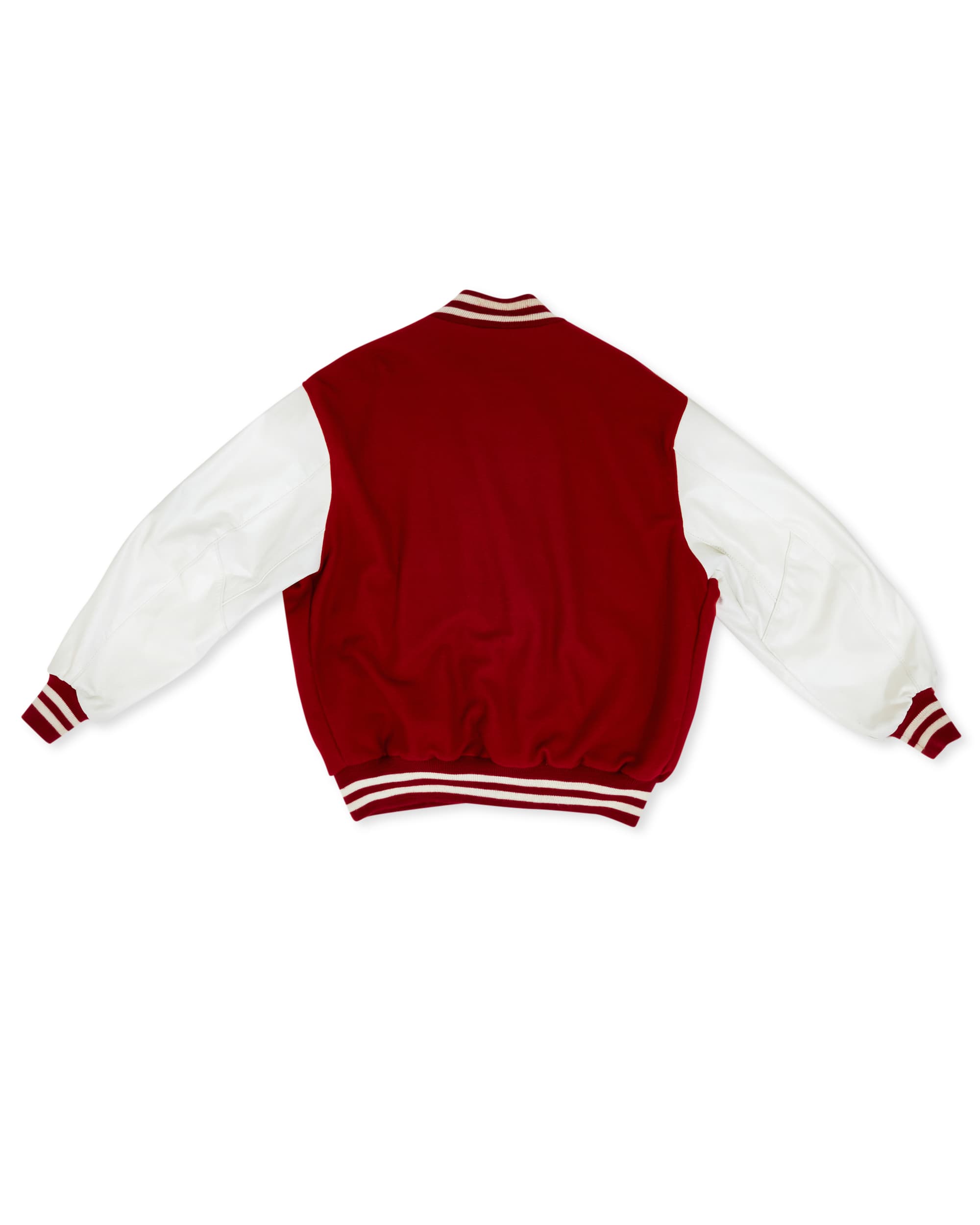 Red Rhinestone Varsity Jacket - Back
