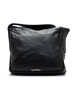 Boy Scout Fleur Mail Black Leather Bag - image 3 - back of bag