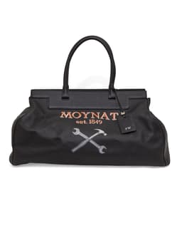 Black Leather Large Pauline Bag - Front