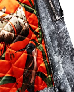 Graffiti Jacket - image 3 - close-up of interior lining of the garment