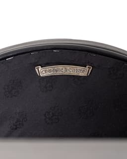 Black & Multicolor Cross Patch Stool - image 6 - reverse of seat