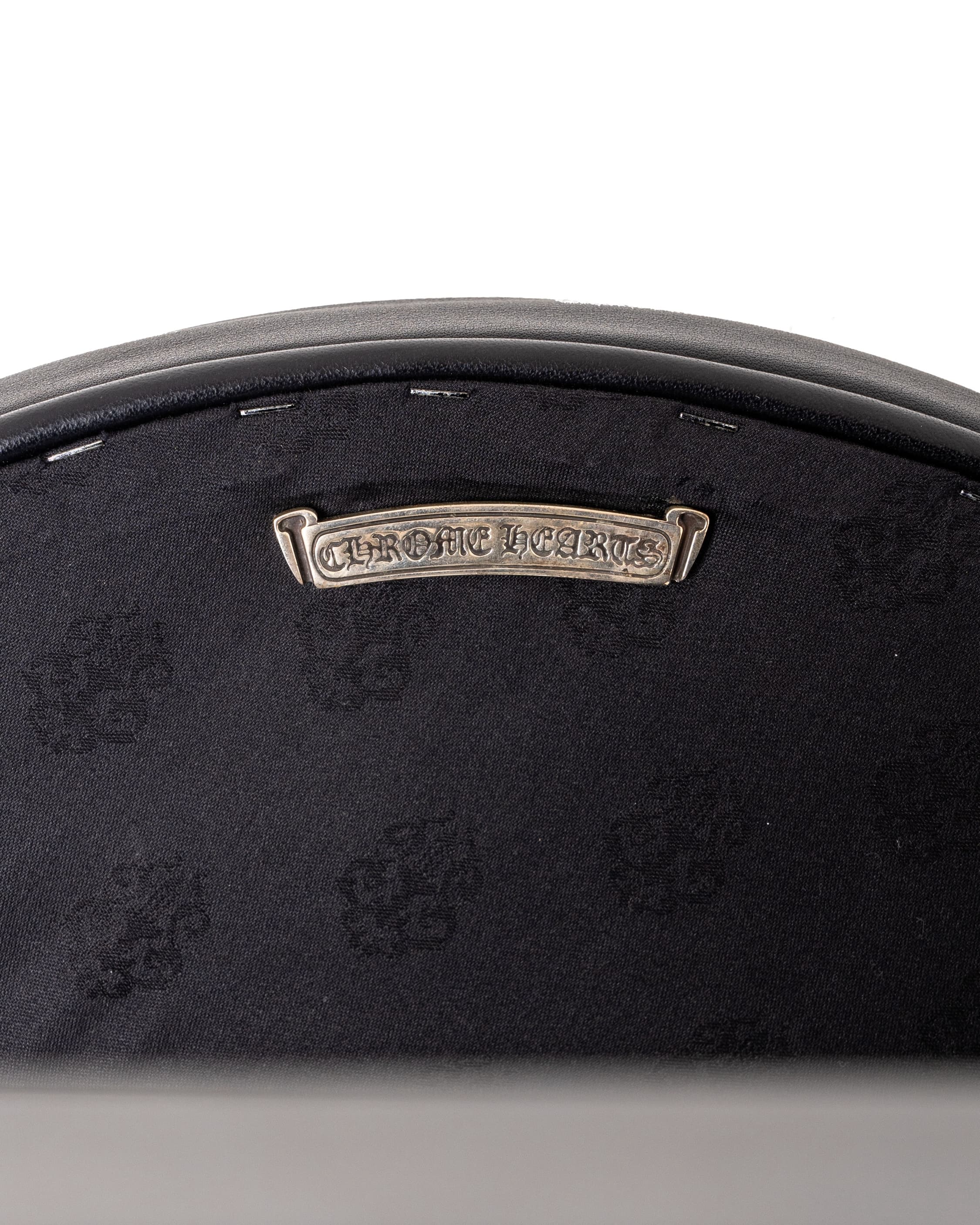 Black & Multicolor Cross Patch Stool - image 6 - reverse of seat
