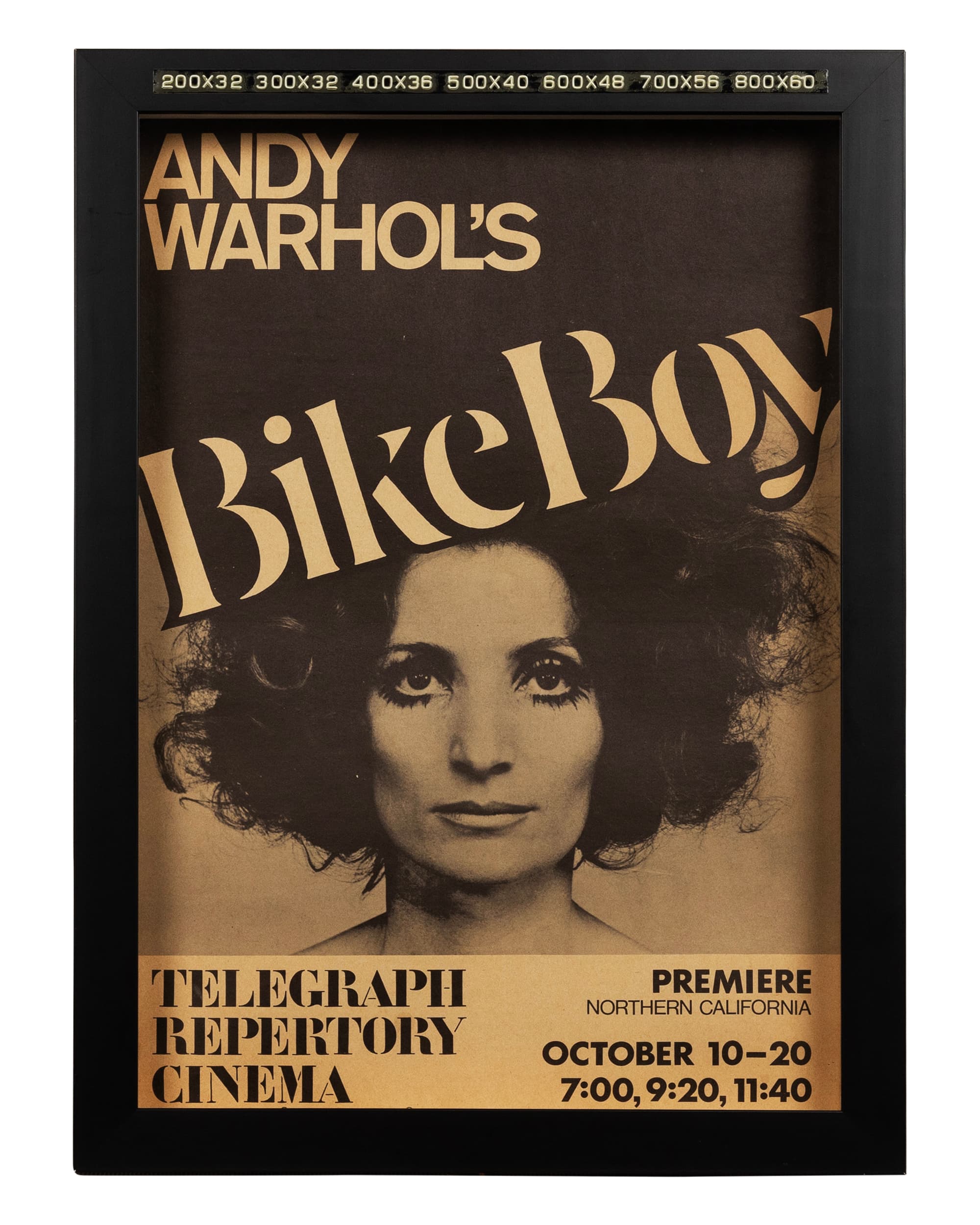 Andy Warhol's Bike Boy Framed Premier Poster - Front