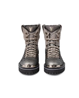 Custom Snake Skin Boots - image 3 - front of boots