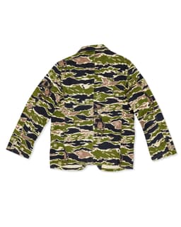 Camo, Snowflake and Penguin Printed Jacket - Back