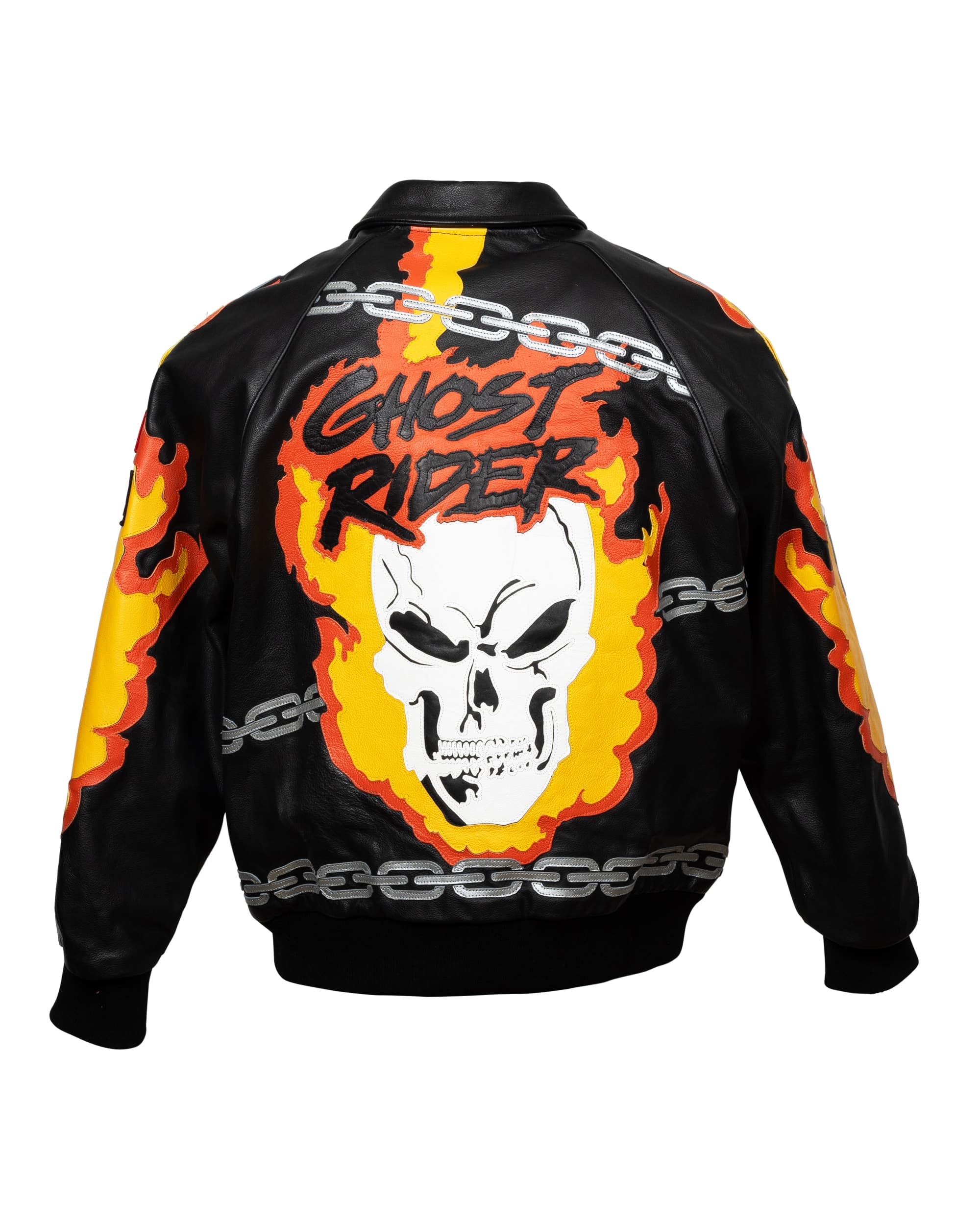 Leather Ghost Ride Jacket - image 2 - back of garment