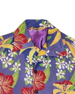 Blue Hawaiian Shirt - Front Zoom
