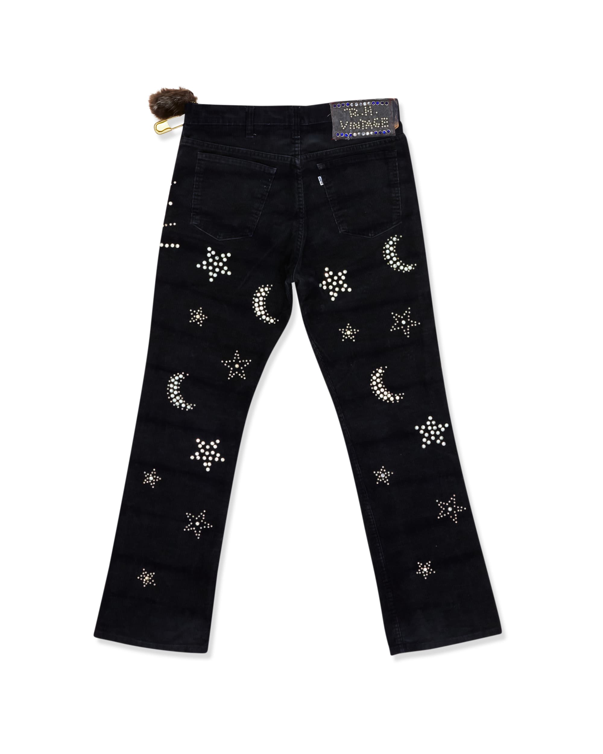 Customized Levi's Corduroy with Bedazzled Detail - Back