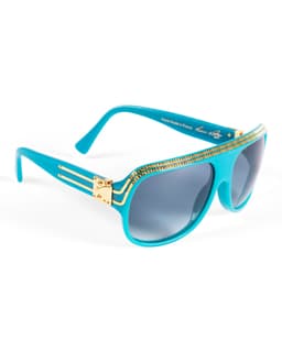Millionaire Sunglasses - Blue Right Angle
