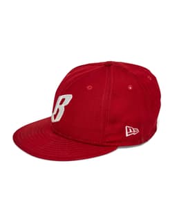 Red Fitted Cap - Left Angle