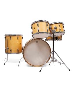 Drum Set in Natural Wood - Front
