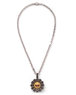 'Negro' Flower Pendant - image 2 - pendant and chain