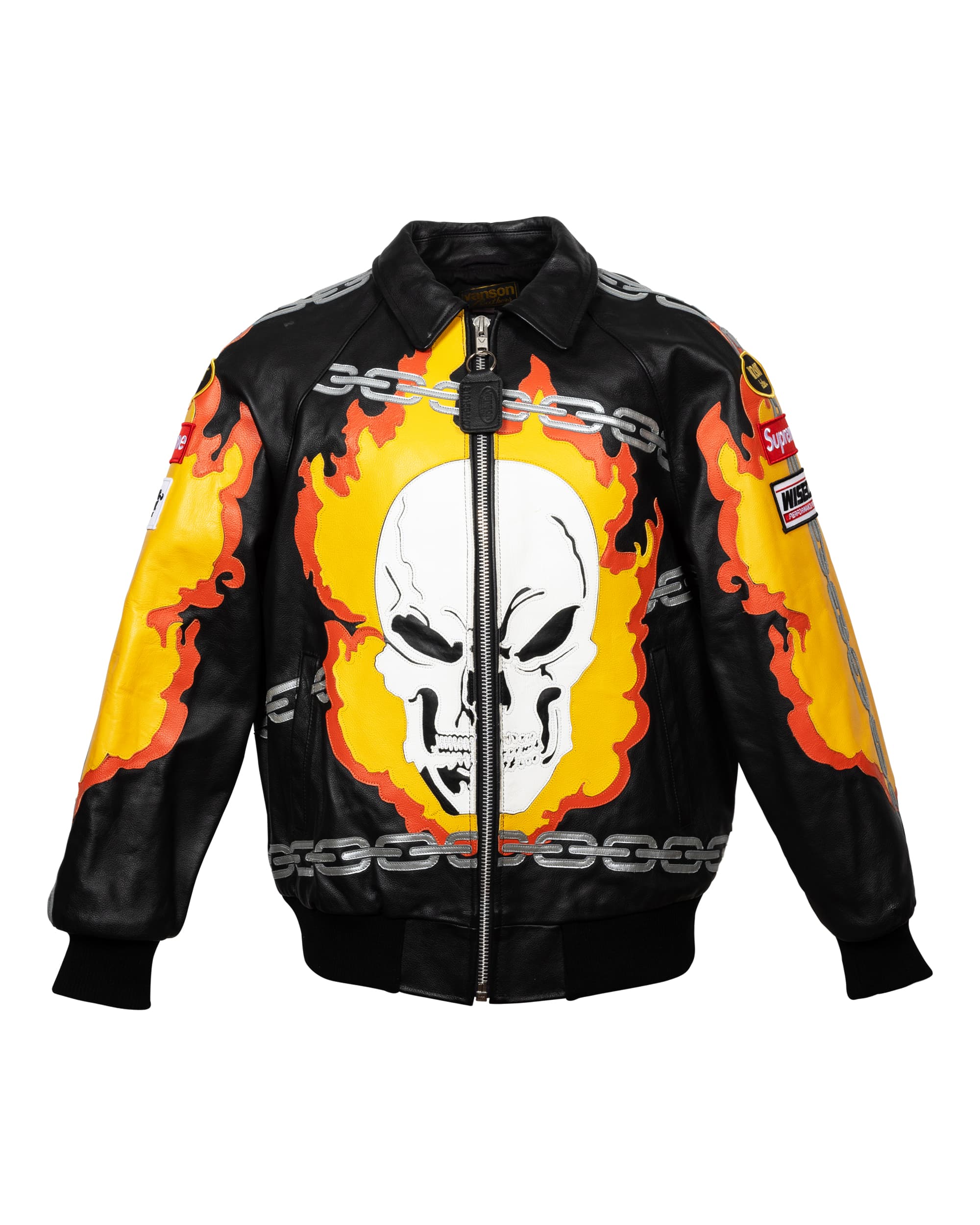 Leather Ghost Ride Jacket - image 01 - front of garment