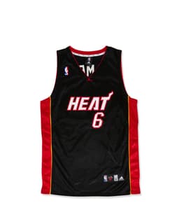 Lebron James Signed Miami Heat Jersey - Front