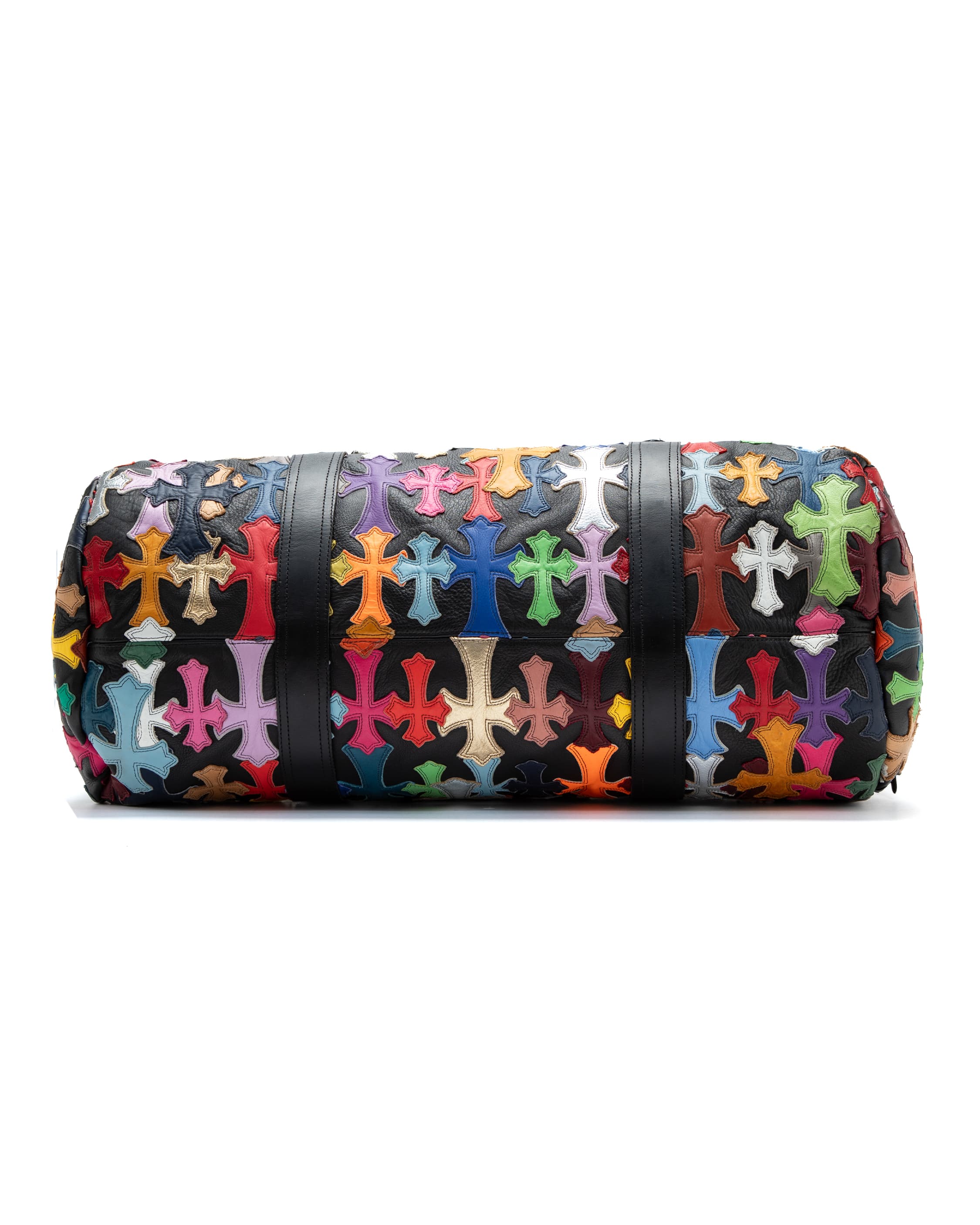 Multicolor Cemetery Cross Patch Duffle Bag - image 4 - exterior base