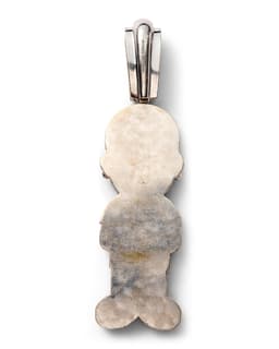 J Balvin Diamond Multi-Color Gemstone Pendant - back of pendant