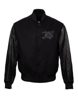 Black Varsity Jacket - image 1 - front of garment