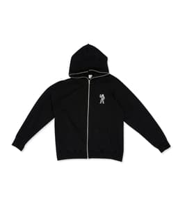Full-Zip Black Hoodie - Front