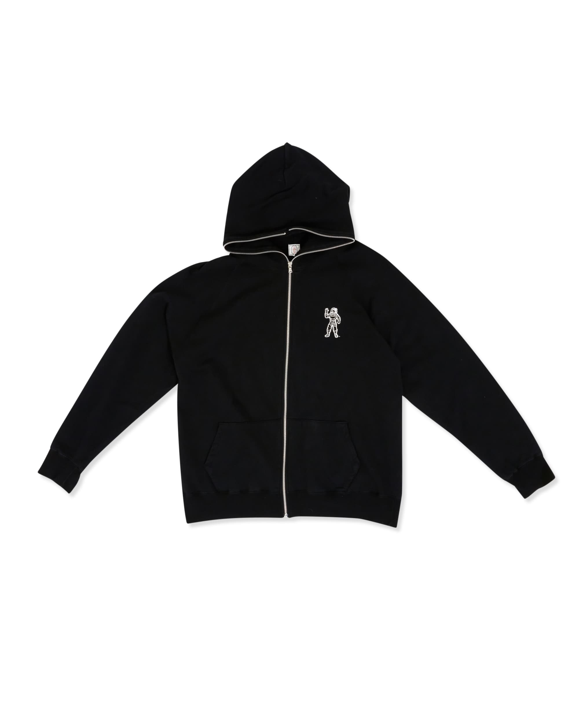 Full-Zip Black Hoodie - Front