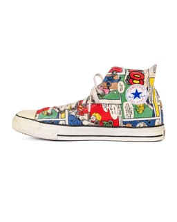Converse Blue Star Patch All Star Hi Comic Sneaker - image 5 - side view